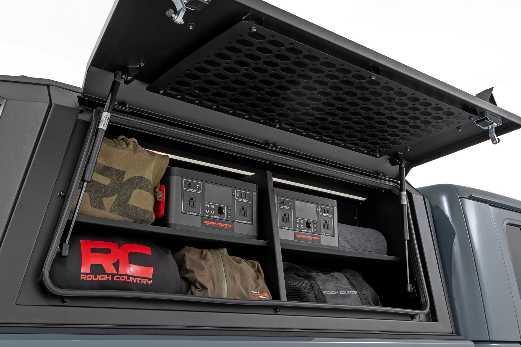 Rough Country Bed Cap Side Shelf Storage Bin Passengers Side Jeep Gladiator JT (20-26)