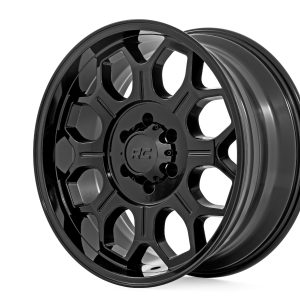 Rough Country 77 Series Wheel One-Piece Semi Gloss Black 20x9 6x135 +18mm