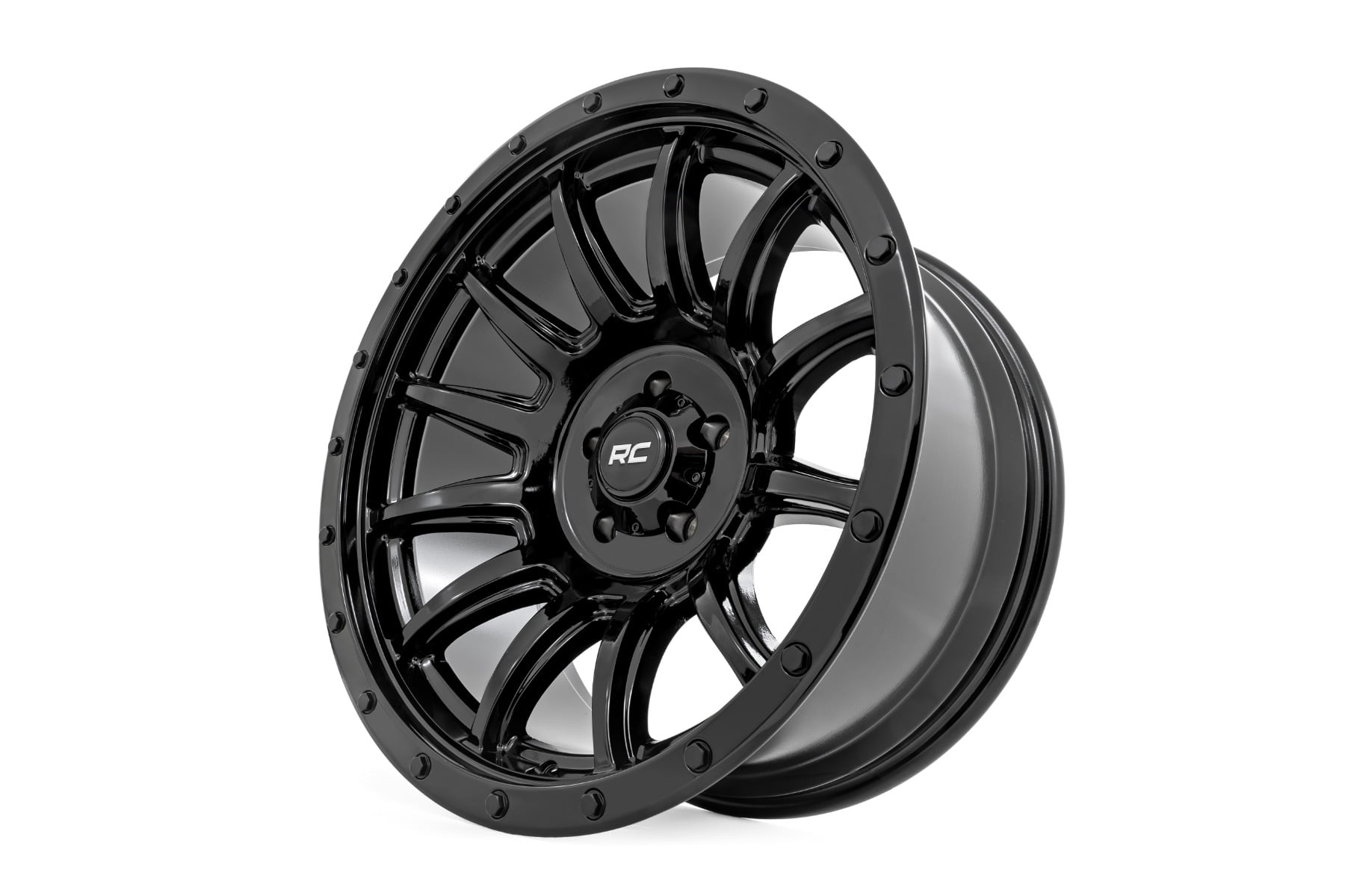 Rough Country 90 Series Wheel One-Piece Gloss Black 20x9 6x5.5 0mm