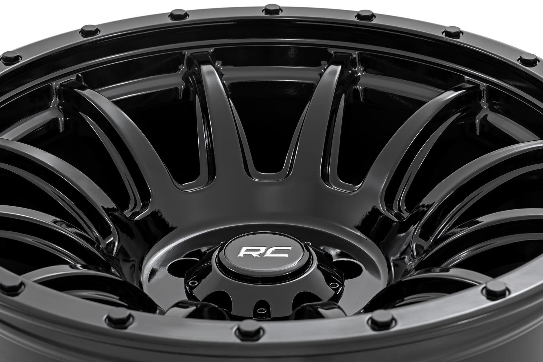 Rough Country 90 Series Wheel One-Piece Gloss Black 20x9 6x5.5 0mm