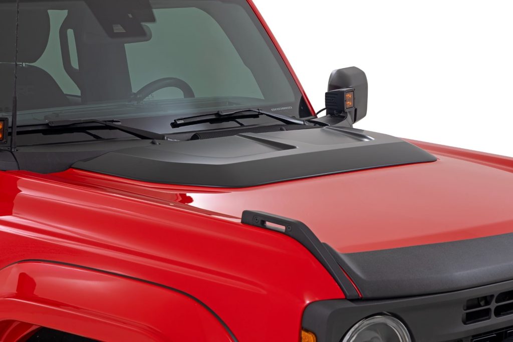 Rough Country Hood Scoop HX Antimatter Blue Ford Bronco 4WD (2021-2026)