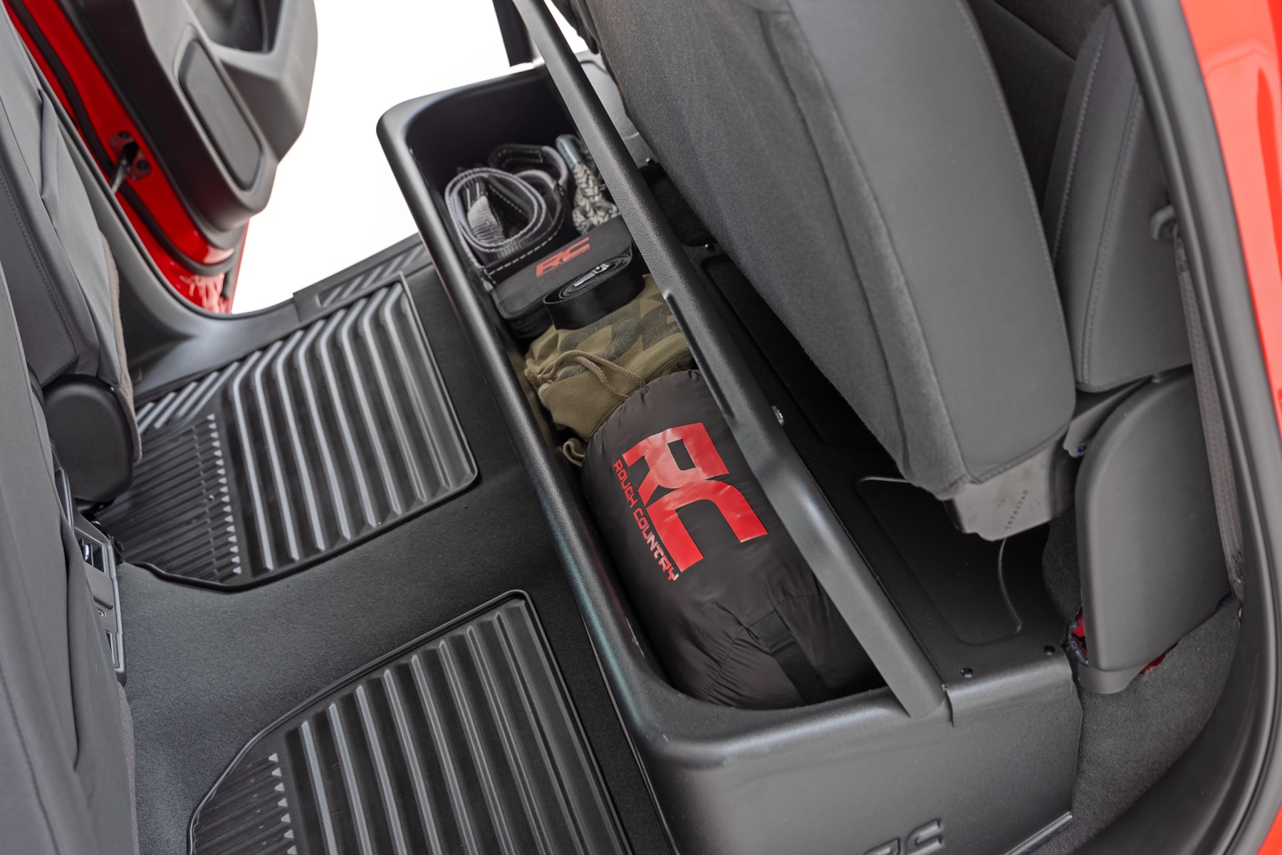 Under Seat Storage with Locking Lid | Double Cab | Chevy/GMC 1500/2500HD/3500HD (19-26) β Rough Country