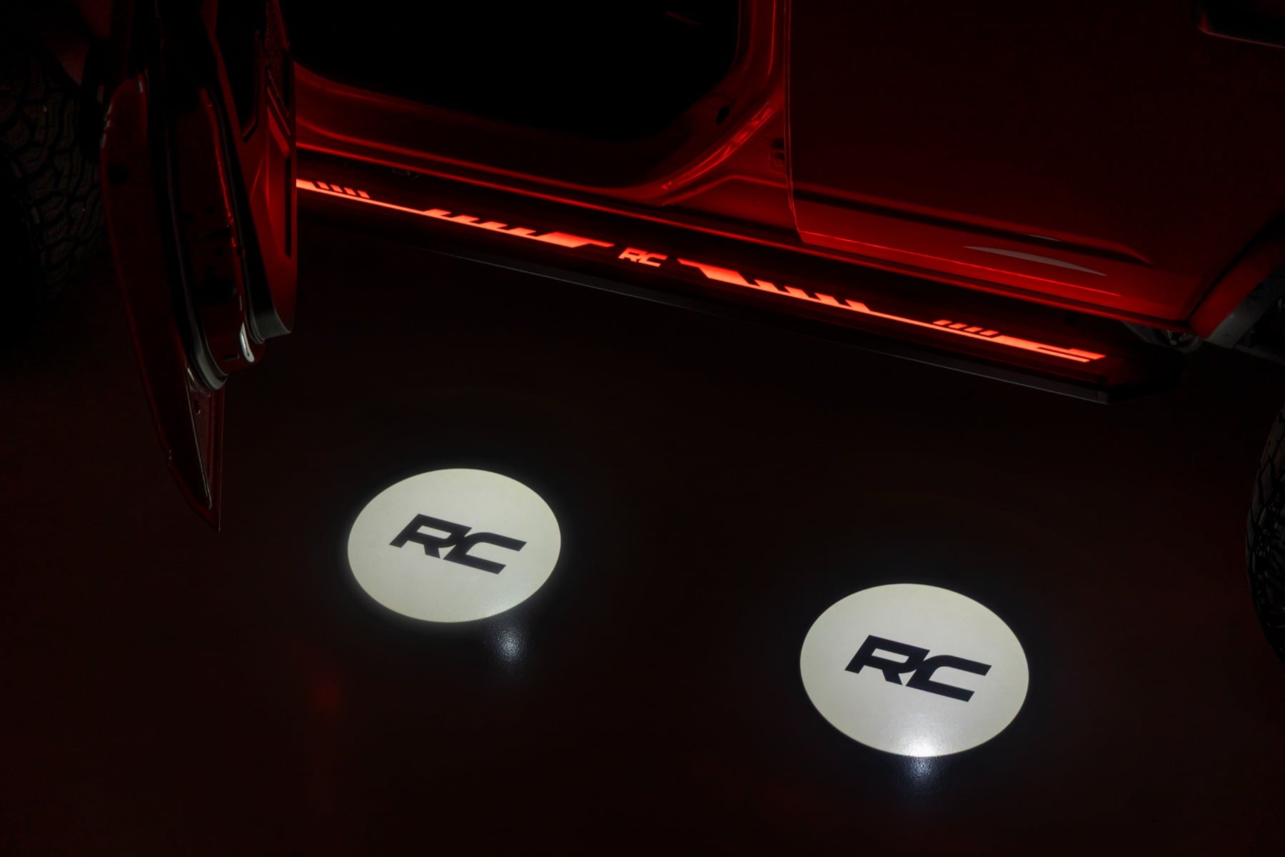 Rough Country Multi-Color LED Running Boards CrewMax Toyota Tundra 2WD/4WD (2022-2026)