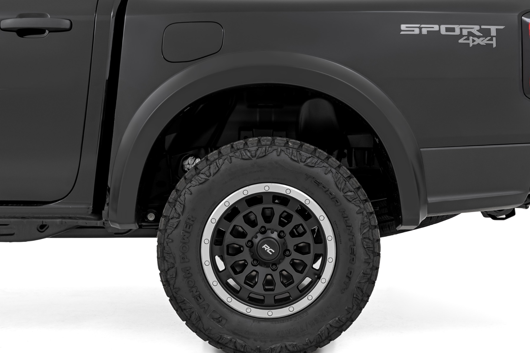 Rough Country Sport Fender Flares JS Iconic Siver Ford Ranger 2WD/4WD (2024-2026)