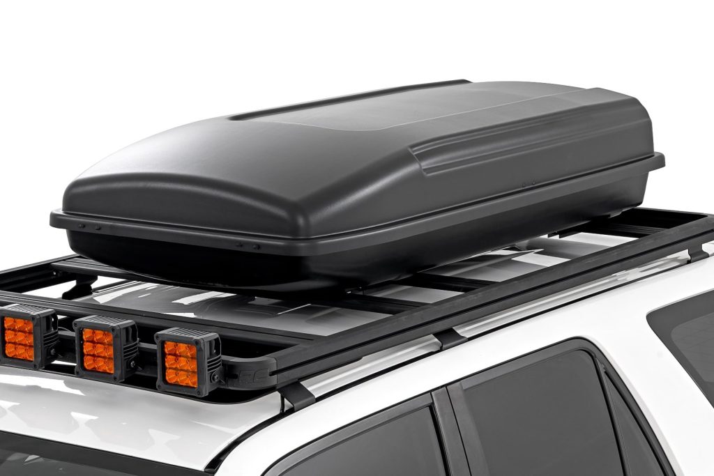 Rough Country Rooftop Cargo Box Hard Shell Strut Assisted 14.5 Cu. Ft. Storage