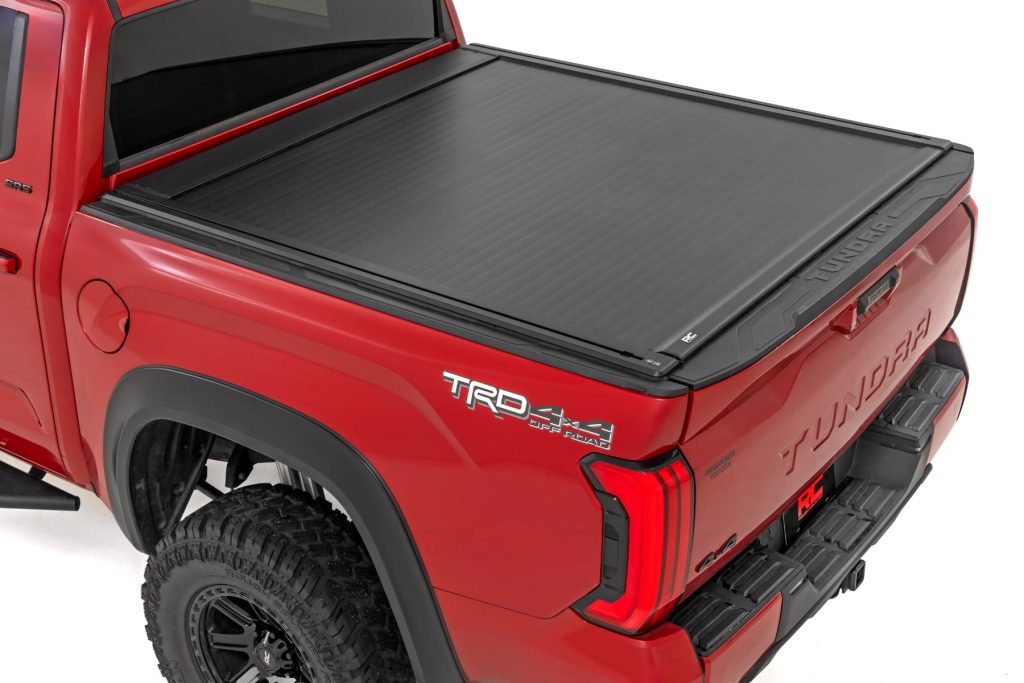 Rough Country Powered Retractable Bed Cover 5’7″ Bed Toyota Tundra 2WD/4WD (2022-2026)