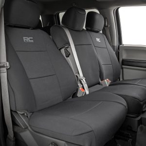 Rough Country Seat Covers FR Bench Ford F-150 (15-26)/F-250 Super Duty (17-26)/F-350 Super Duty (17-26)