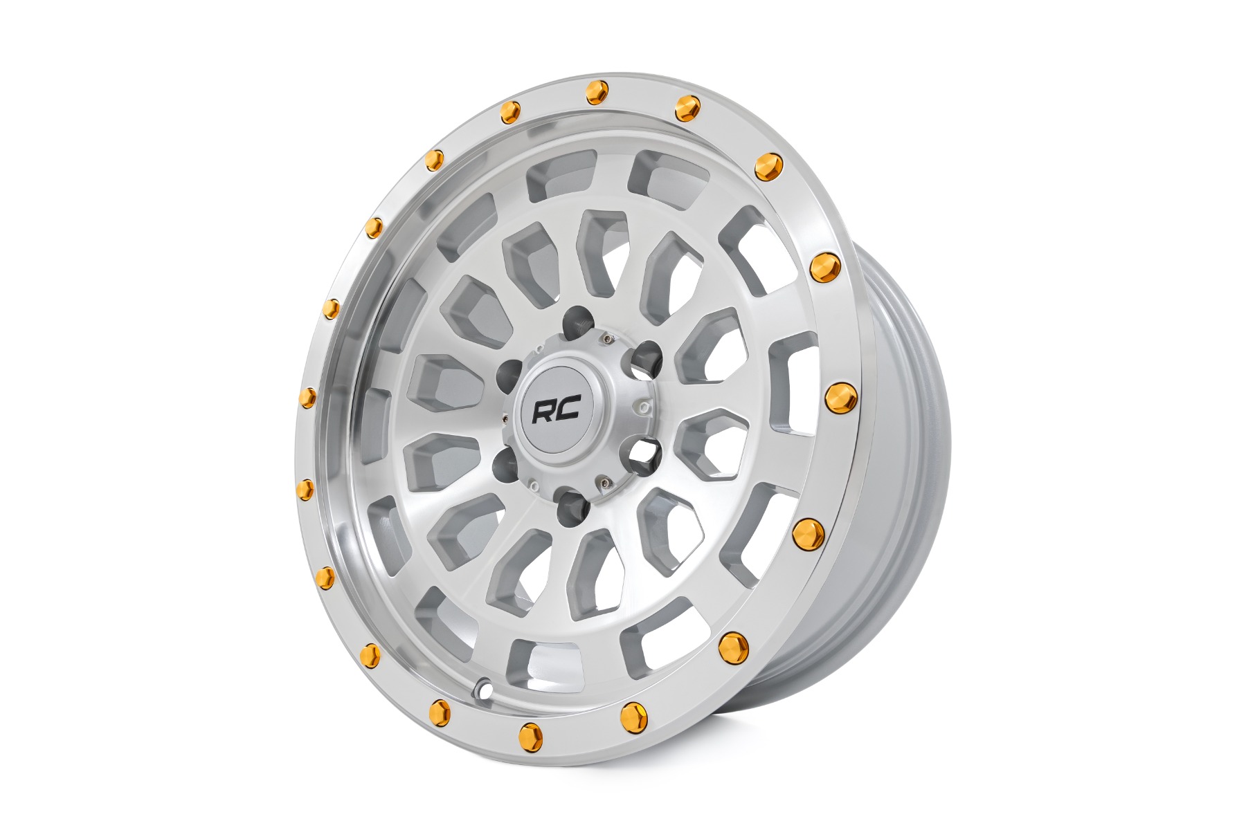 Rough Country 87 Series Wheel Simulated Beadlock Full Machine 17x8.5 5x5 +0mm