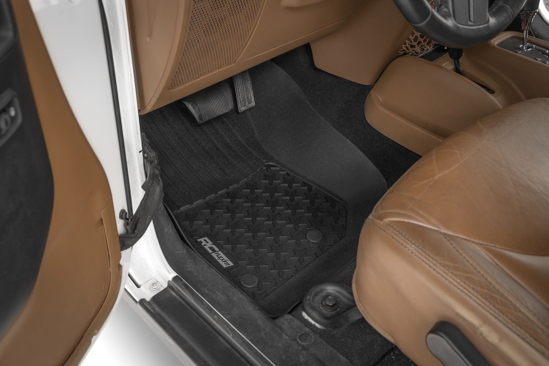Rough Country Floor Mats FR 4 Door Jeep Wrangler Unlimited 4WD (2014-2018)