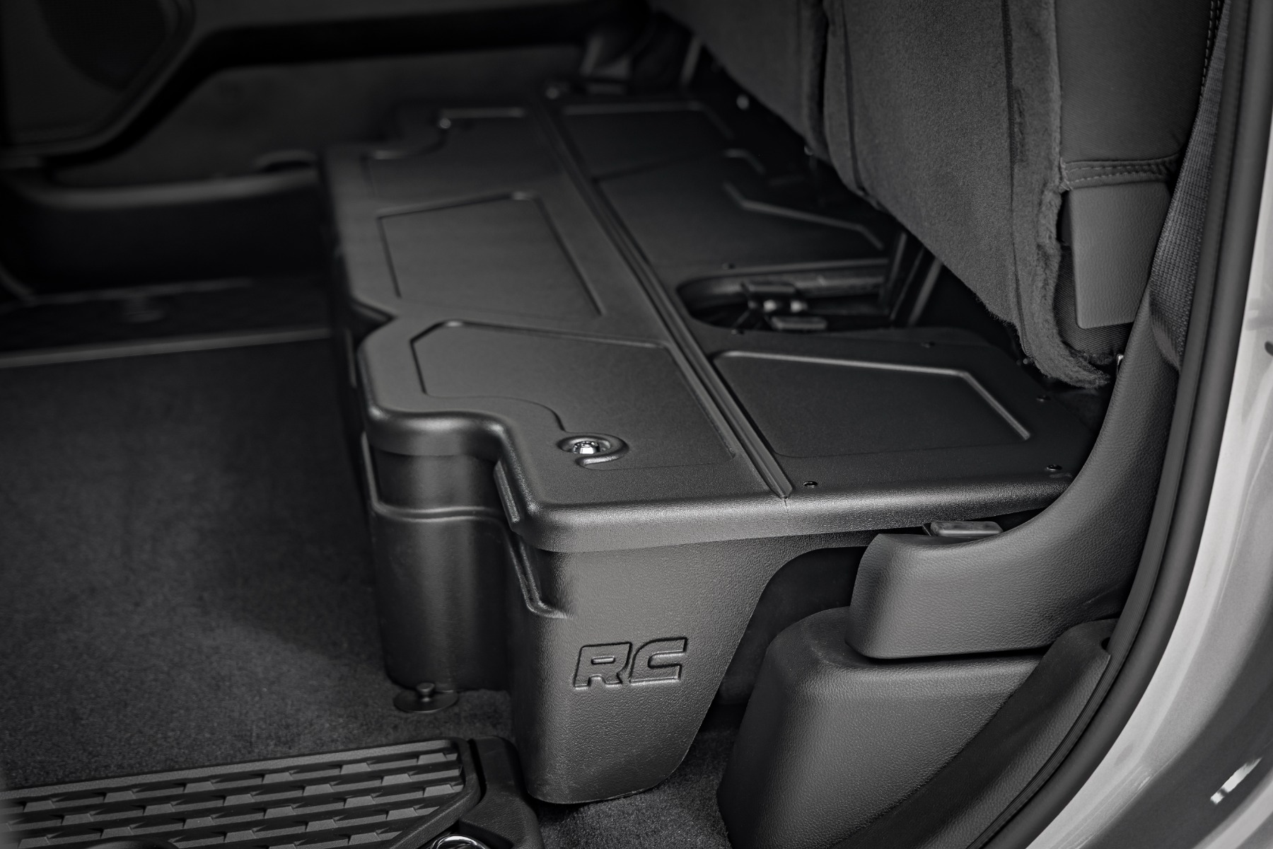 Rough Country Under Seat Storage with Locking Lid Crew Cab Ram 1500 2WD/4WD (2019-2026)