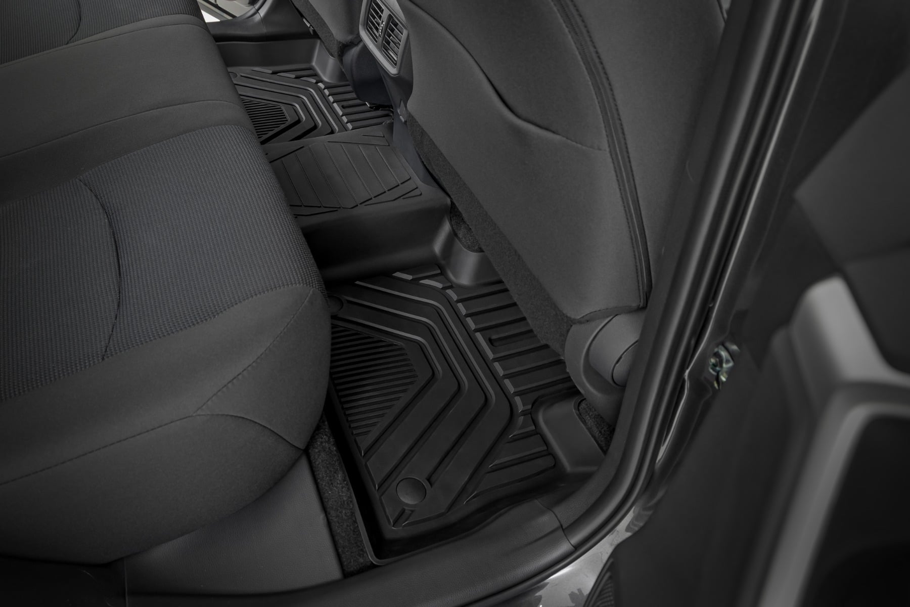 Rough Country Flex-Fit Floor Mats Front & Rear Toyota RAV4 2WD/4WD (2019-2025)