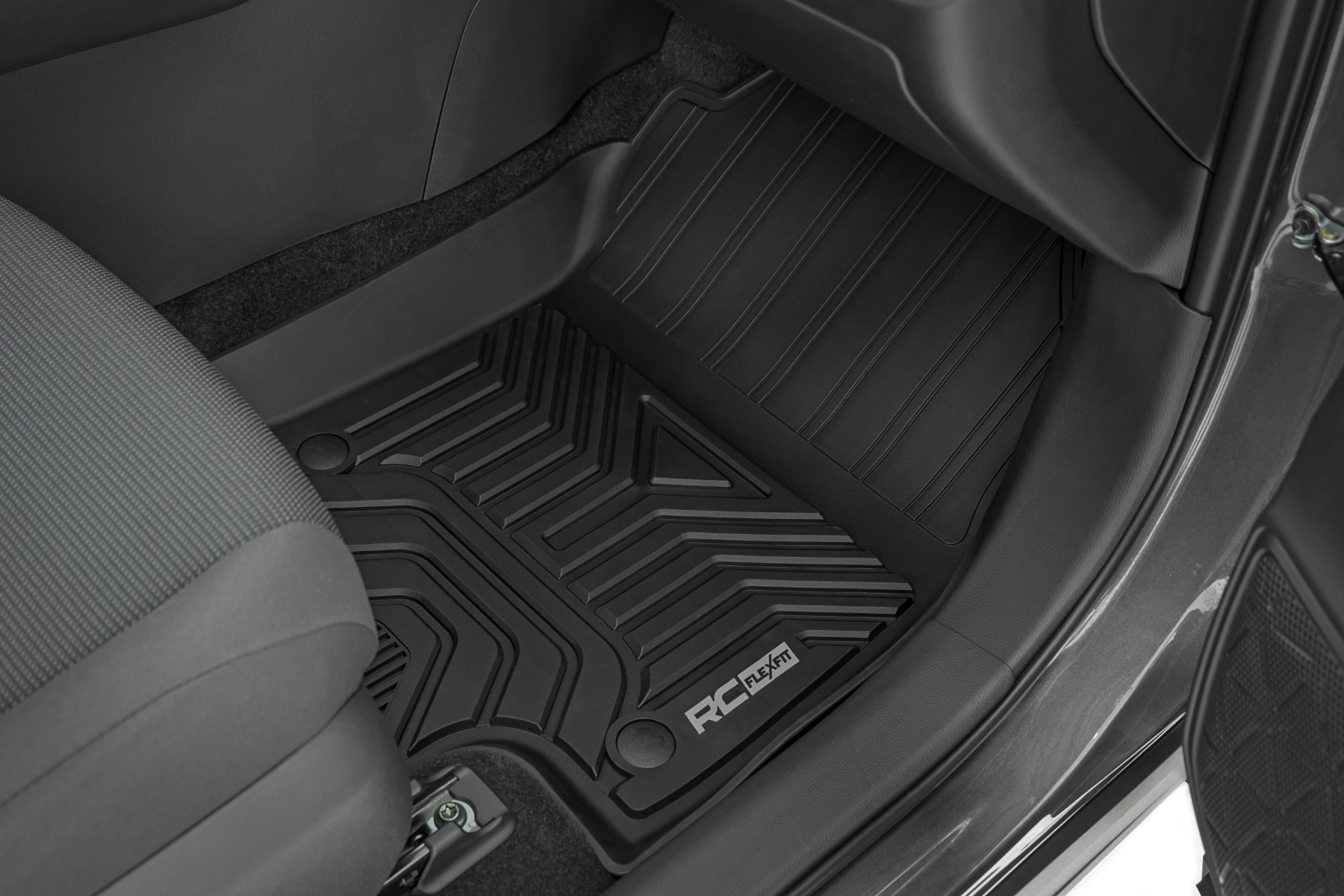 Rough Country Flex-Fit Floor Mats Front & Rear Toyota RAV4 2WD/4WD (2019-2025)