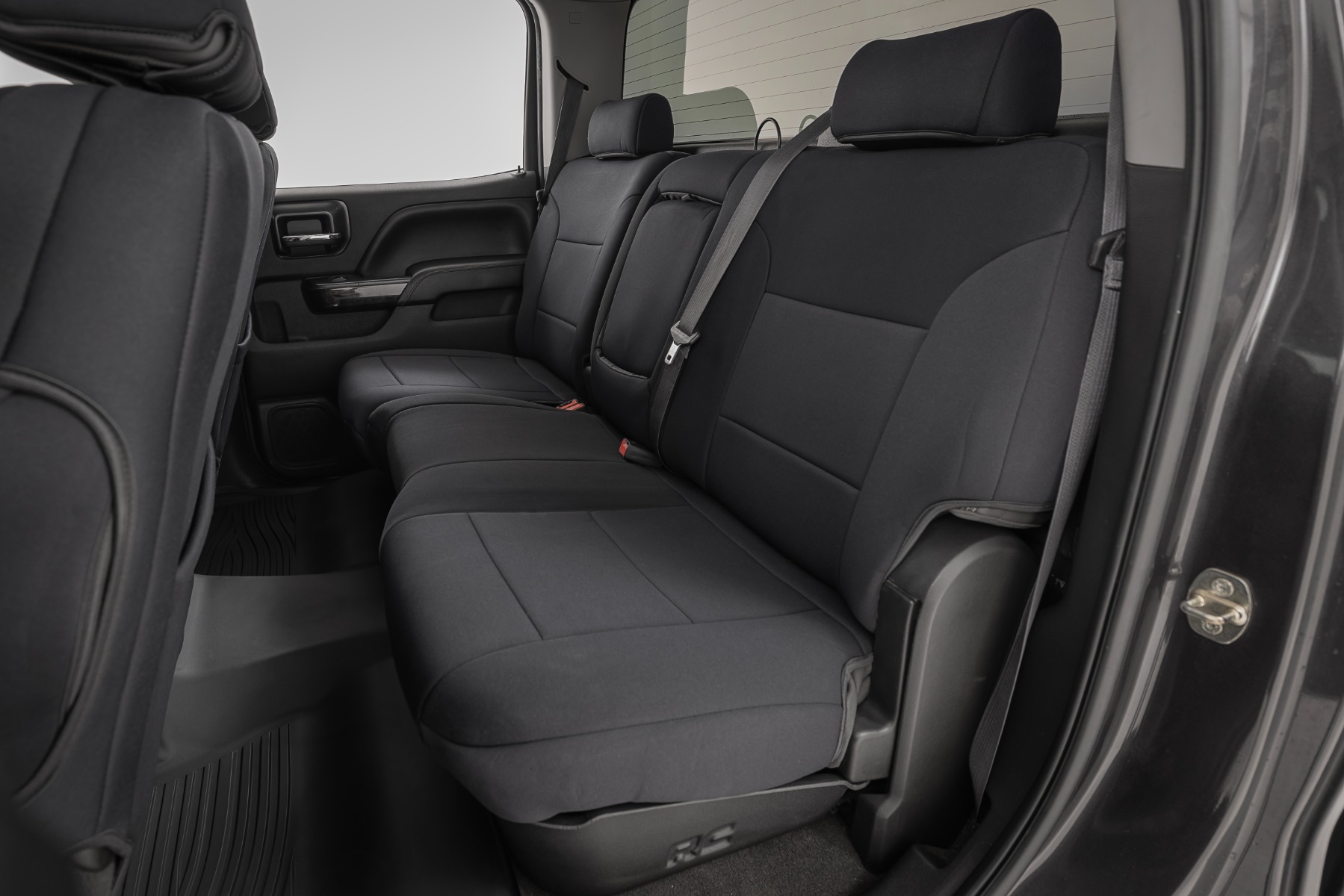 Rough Country Seat Covers FR Bucket & RR 60/40 Bench Chevy/GMC 2500HD/3500HD (14-26)