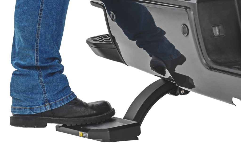 Rough Country Retractable Bed Step Manual Pull Chevy/GMC 2500HD/3500HD (15-19)