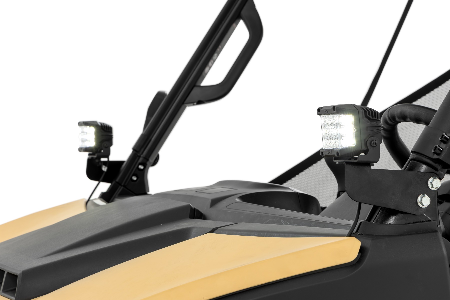 Rough Country LED Light Kit Front Mount 2β³ Black Pair Segway 570 F