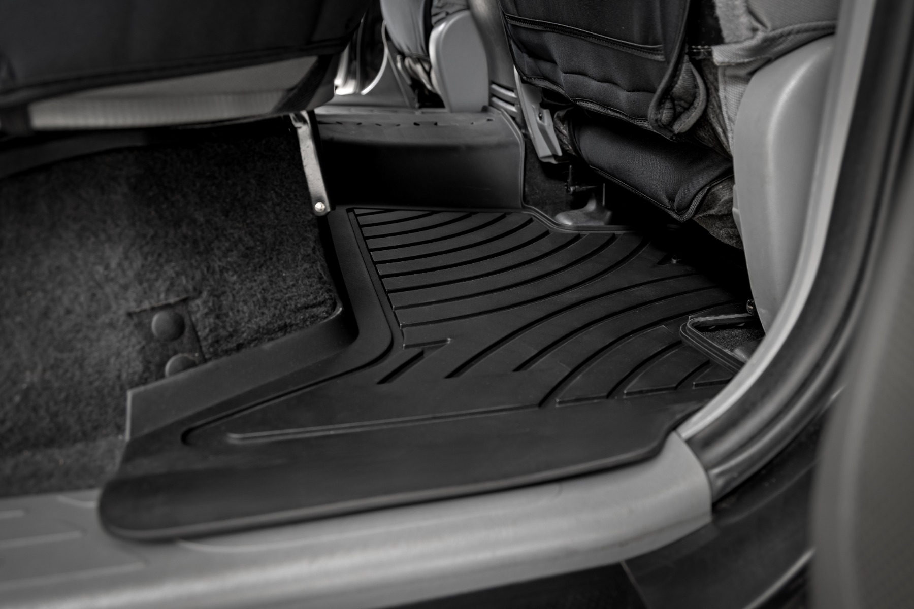 Rough Country Flex-Fit Floor Mats Front and Rear Toyota Tacoma 2WD/4WD (2012-2015)