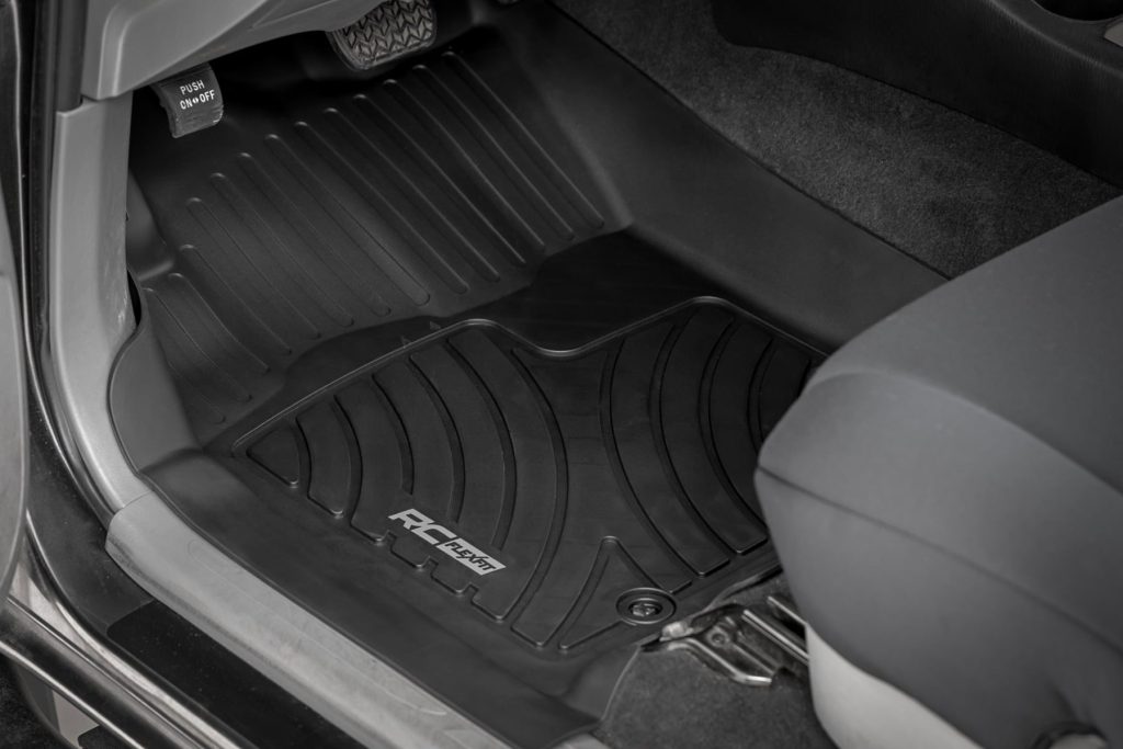 Rough Country Flex-Fit Floor Mats Front and Rear Toyota Tacoma 2WD/4WD (2012-2015)