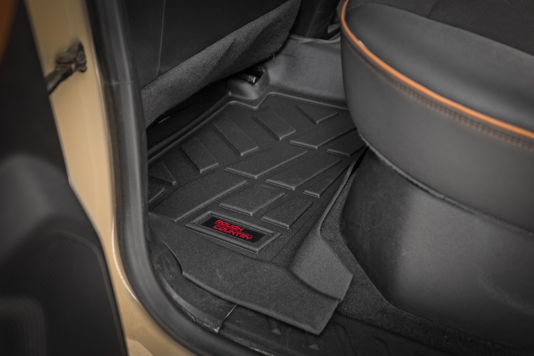 Rough Country Sure-Fit Floor Mats Front & Rear Chevy/GMC Canyon/Colorado 2WD/4WD (23-26)