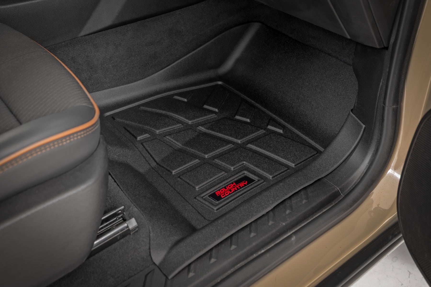 Rough Country Sure-Fit Floor Mats FR Chevy/GMC Canyon/Colorado 2WD/4WD (2023-2026)