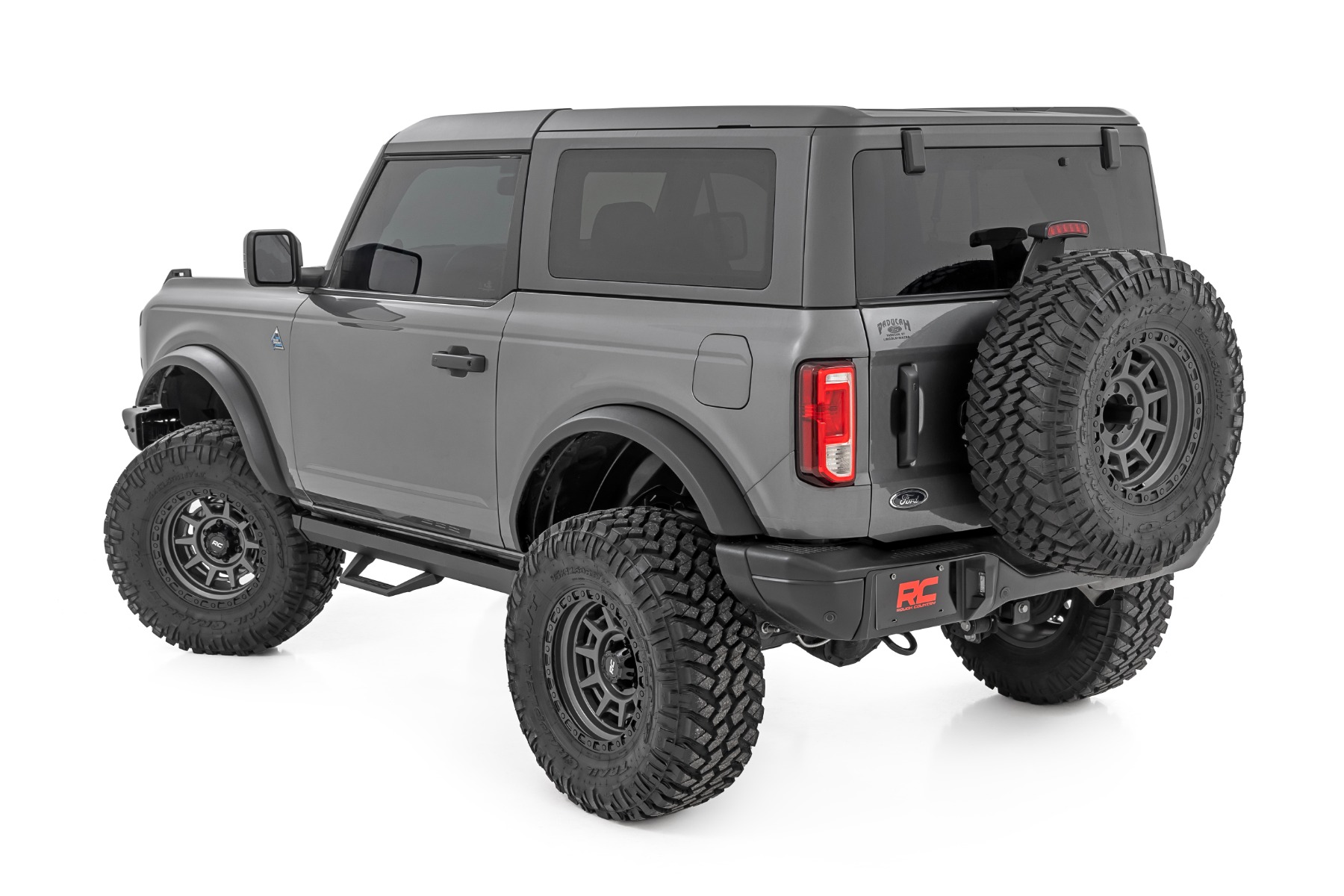 Rough Country SRL2 Adjustable Aluminum Step 2 Door Ford Bronco (2 Door) 4WD (2021-2026)