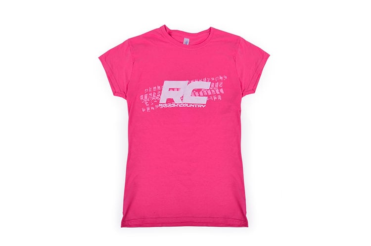 Rough Country T-Shirt Women Fts Fit Pink Size L