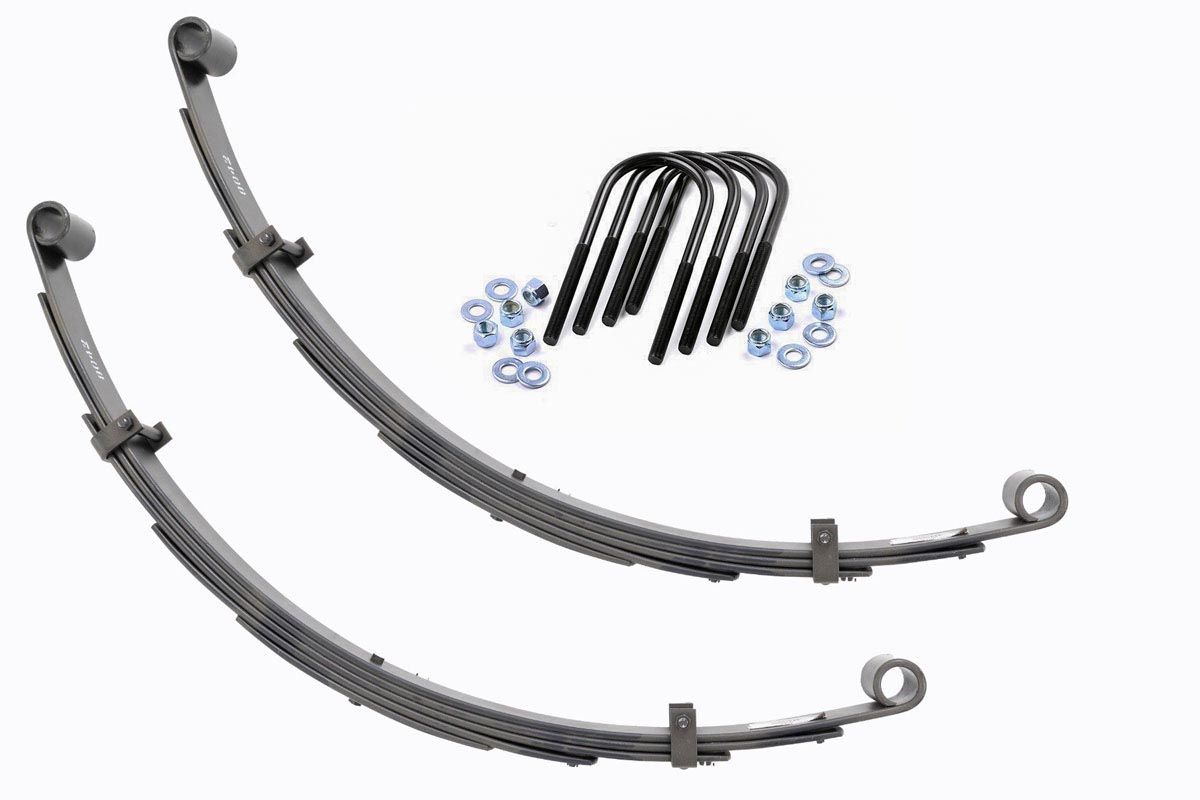 Rough Country Rear Leaf Springs 4″ Lift Pair Toyota Land Cruiser FJ40 4WD (1964-1980)