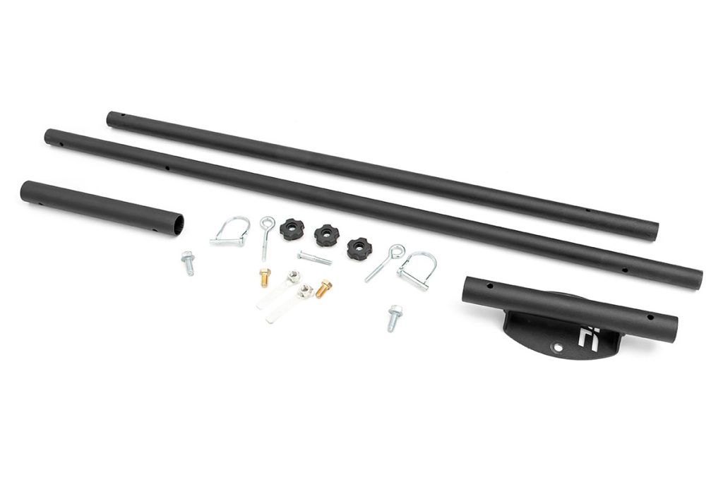 Rough Country Flag Pole Holder Bed Rail w/ Flag