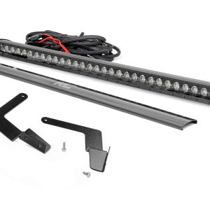 Rough Country LED Light Kit Lower Grille Mount 30β³ Black Single Row White DRL Toyota Tacoma (16-23)