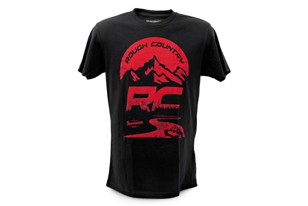 Rough Country T-Shirt RC Mountains Black MD