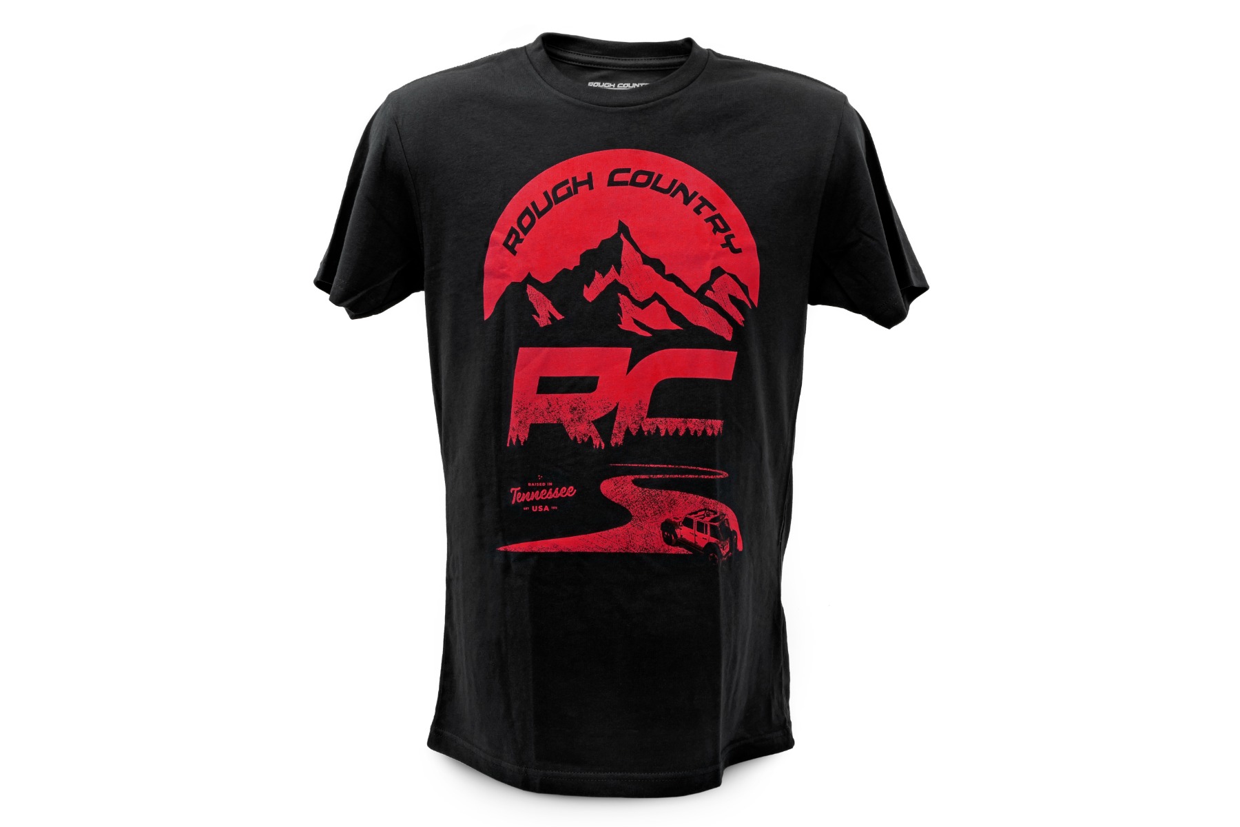 Rough Country T-Shirt RC Mountains Black MD