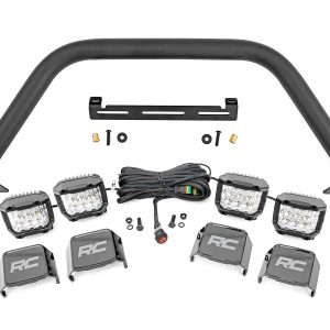 Rough Country Safari Bar 3″ OSRAM (Quad) Wide OE Modular Steel Ford Bronco (21-26)