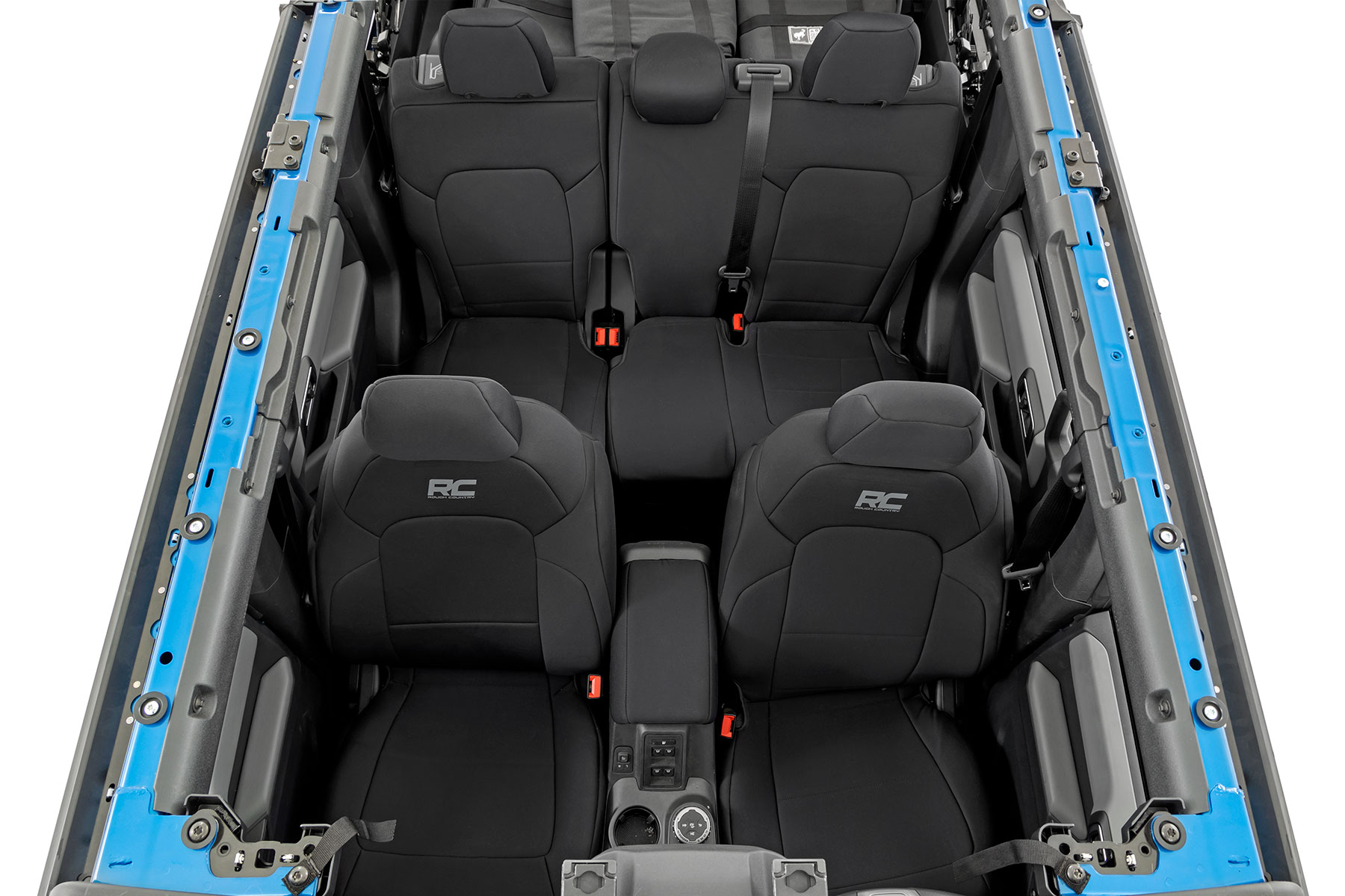 Rough Country Seat Covers Bucket Seats FR & RR Ford Bronco 4WD (2021-2026)