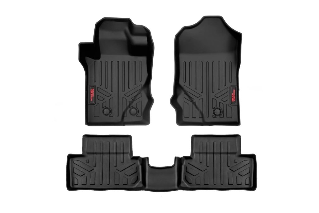 Rough Country Floor Mats Front & Rear Ford Bronco (2 Door) 4WD (2021-2026)
