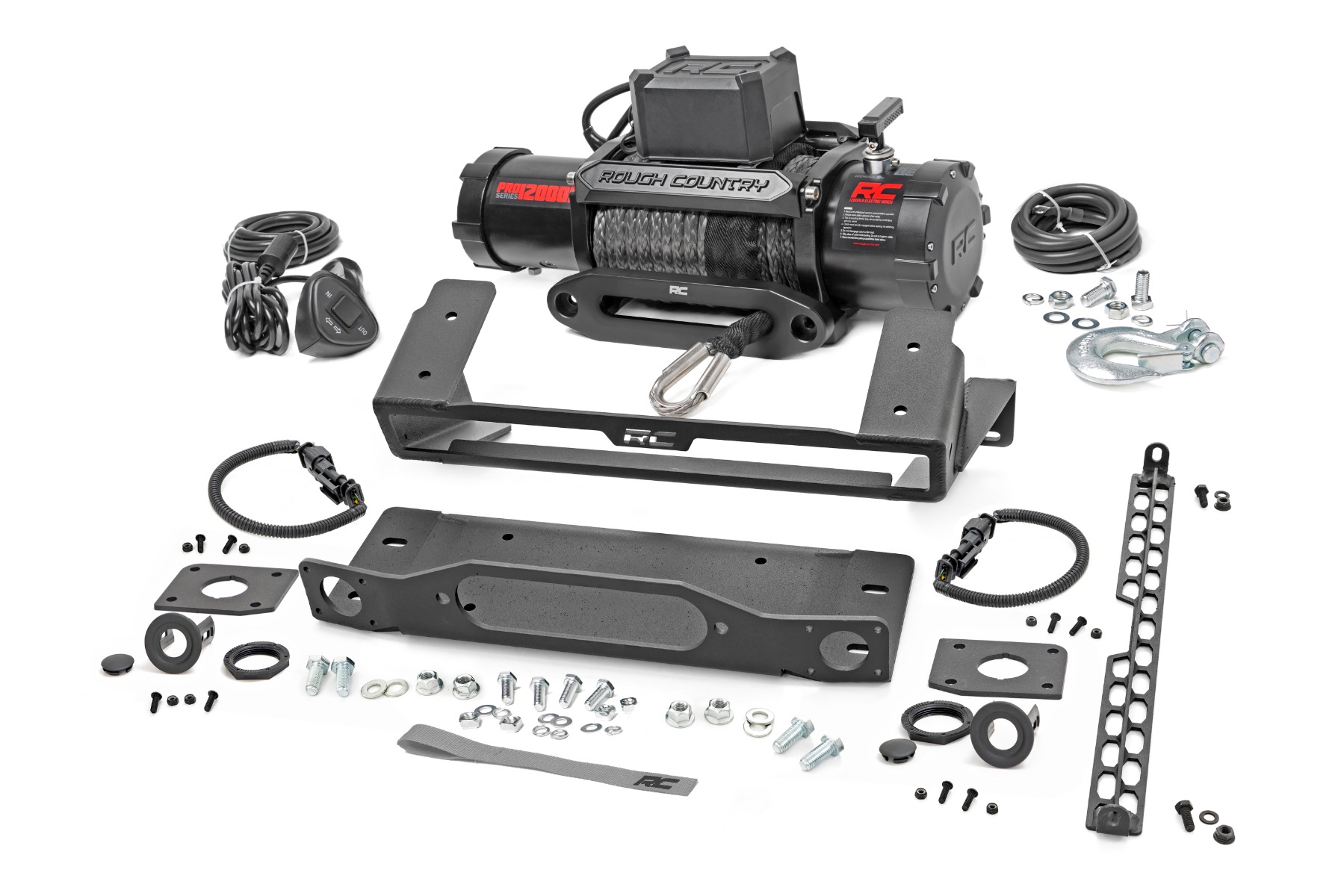 Rough Country High Winch Mount All Models 12000S Ford Bronco 4WD (2021-2026)
