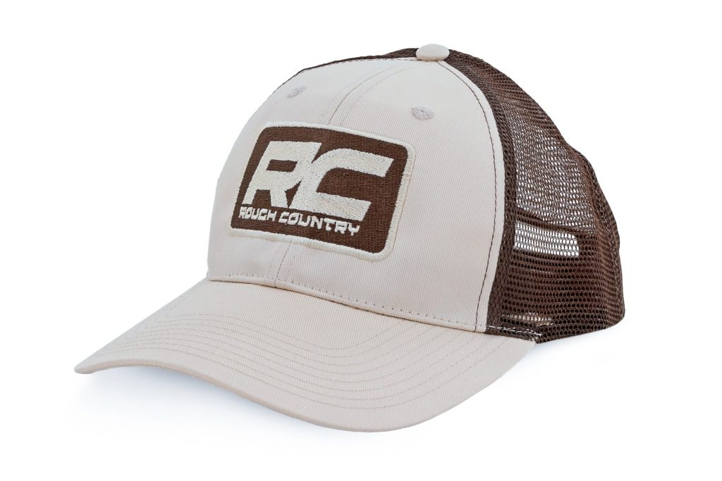 Rough Country Hat Brown Mesh Rough Country Patch Khaki -MC6901
