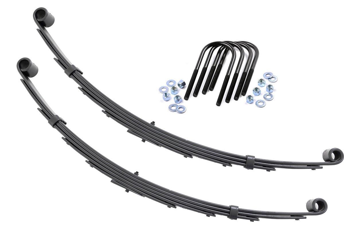 Rough Country Front Leaf Springs 6″ Lift Pair Chevy/GMC C10/K10 Truck & SUV/K5 Blazer (73-91)