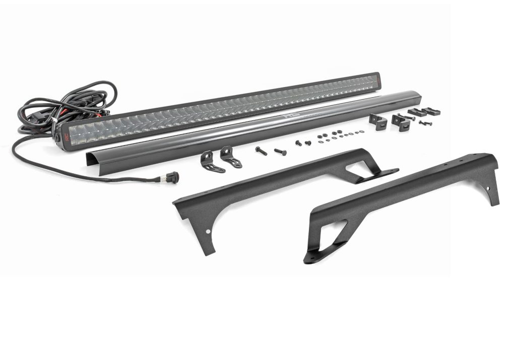 Rough Country LED Light Kit Windshield Mount 50β³ Spectrum Dual Row Jeep Wrangler TJ (97-06)