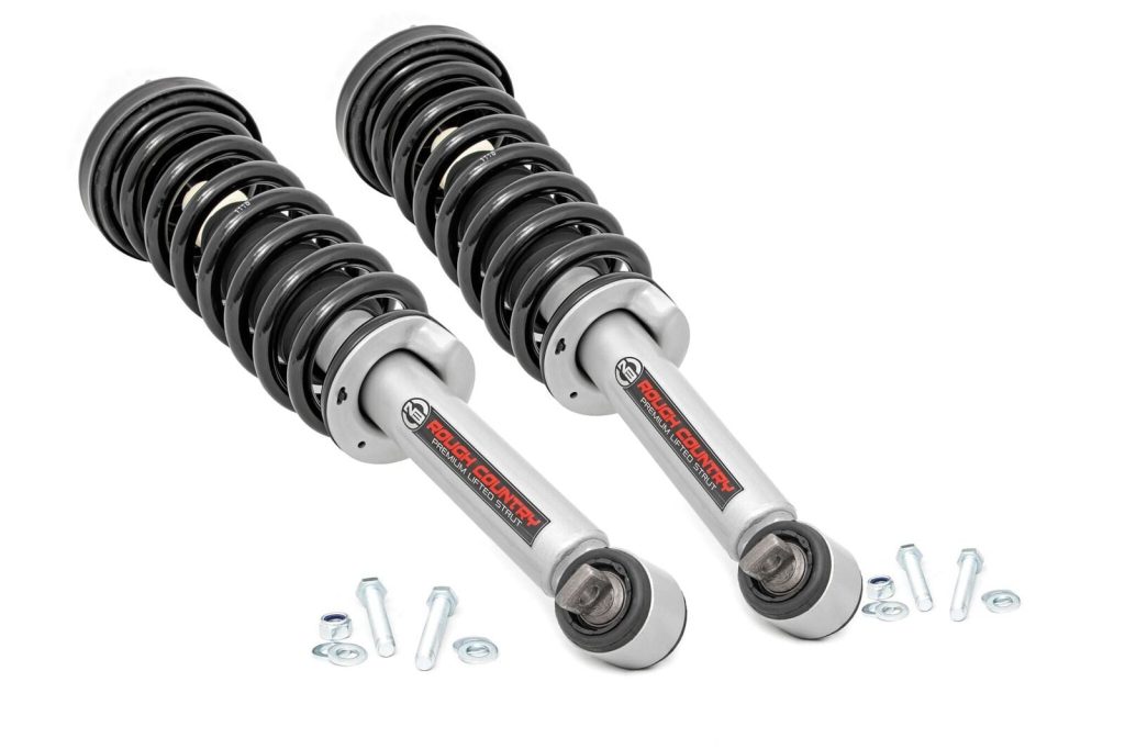 Rough Country Loaded Strut Pair 3 Inch Ford F-150 4WD (2014-2026)