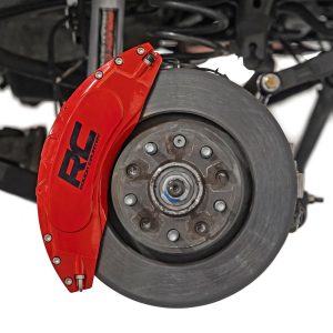 Rough Country Caliper Covers Rear Red Non-Sport Jeep Wrangler JL (18-26)/Wrangler Unlimited (18-26)