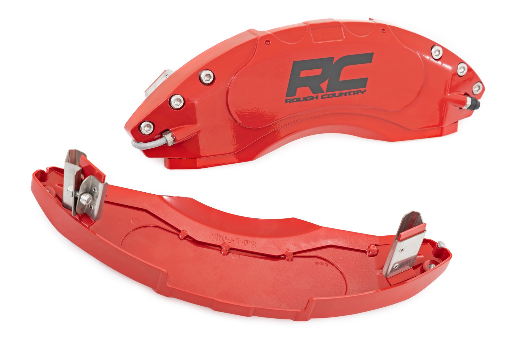 Rough Country Caliper Covers Rear Red Chevy/GMC Sierra 1500 (19-26)/Silverado 1500 (19-26)