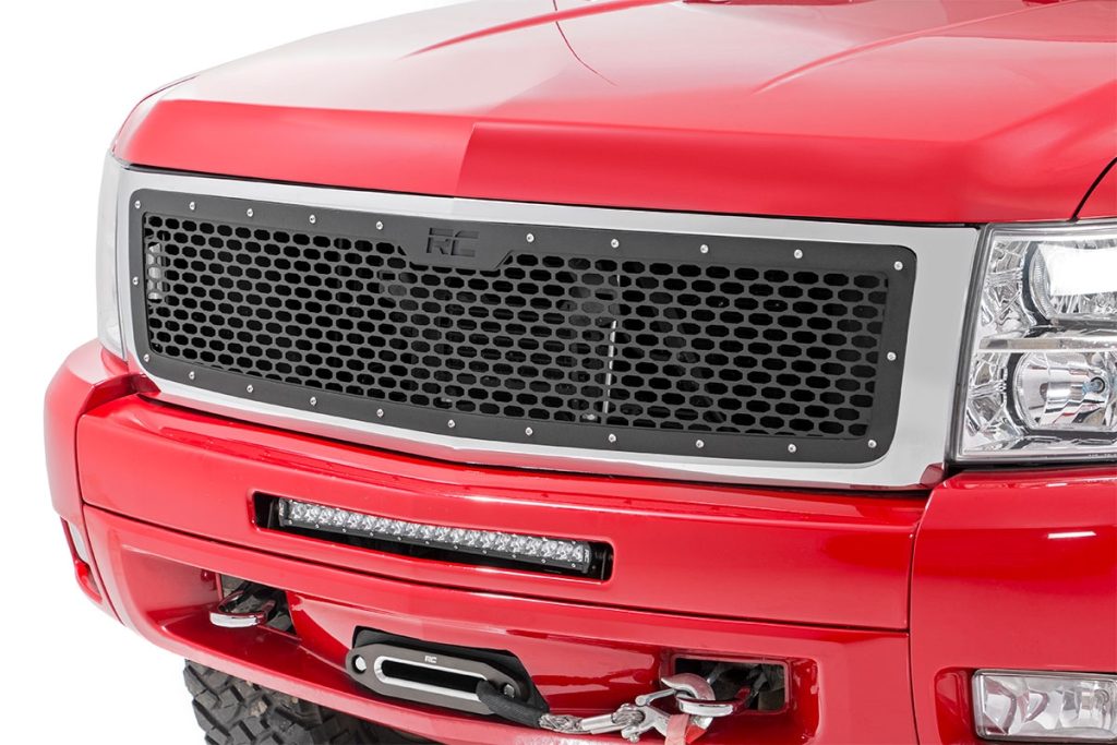 Rough Country Mesh Grille Chevy Silverado 1500 2WD/4WD (2007-2013)
