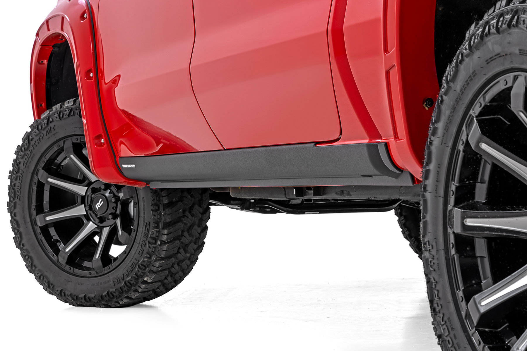 Rough Country Trail Cladding Rocker Sill Plates Chevy Silverado 1500 2WD/4WD (19-26)