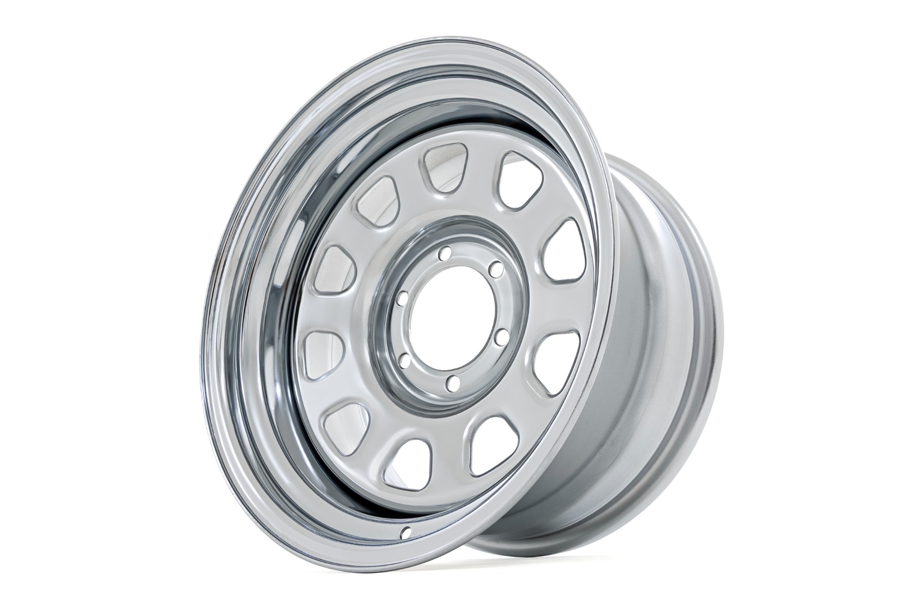 Rough Country Steel Wheel Chrome 16x8 6x5.5 4.25 Bore -12