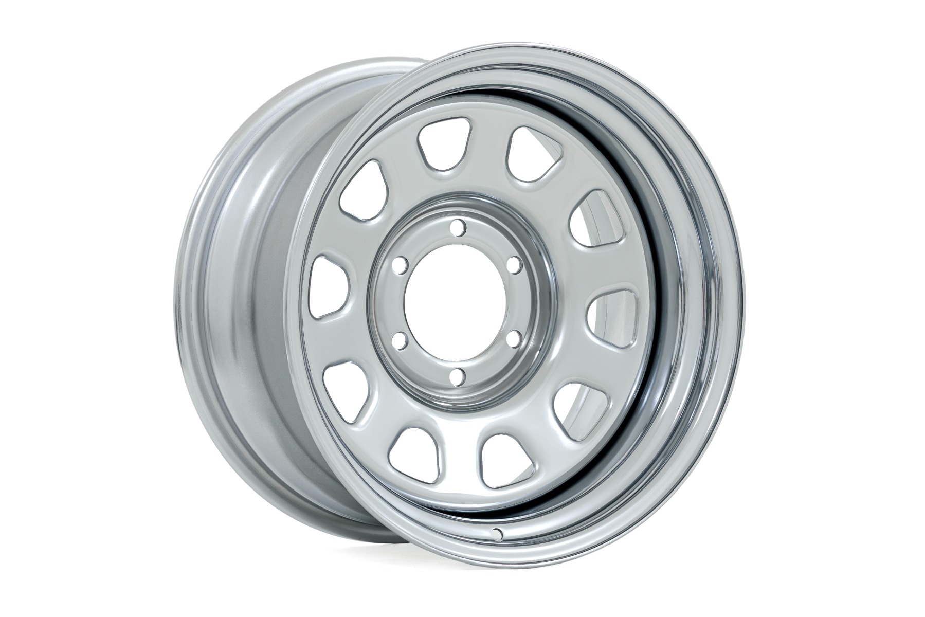 Rough Country Steel Wheel Chrome 15x8 5x5.5 4.25 Bore -19mm