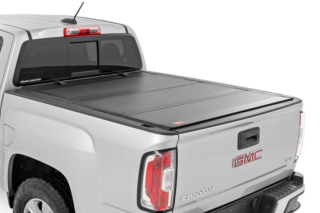 Rough Country Hard Tri-Fold Flip Up Bed Cover 6′ Bed Chevy/GMC Canyon/Colorado (15-26)