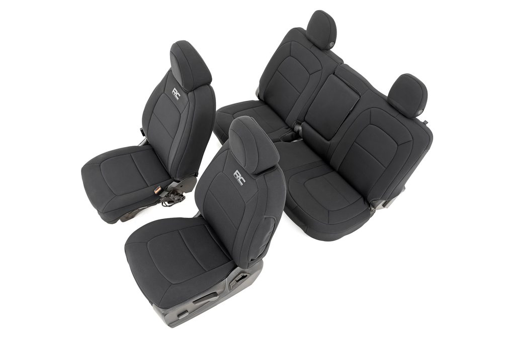 Rough Country Seat Covers Front Bucket Rear Bench Chevy/GMC Canyon/Colorado (15-22)