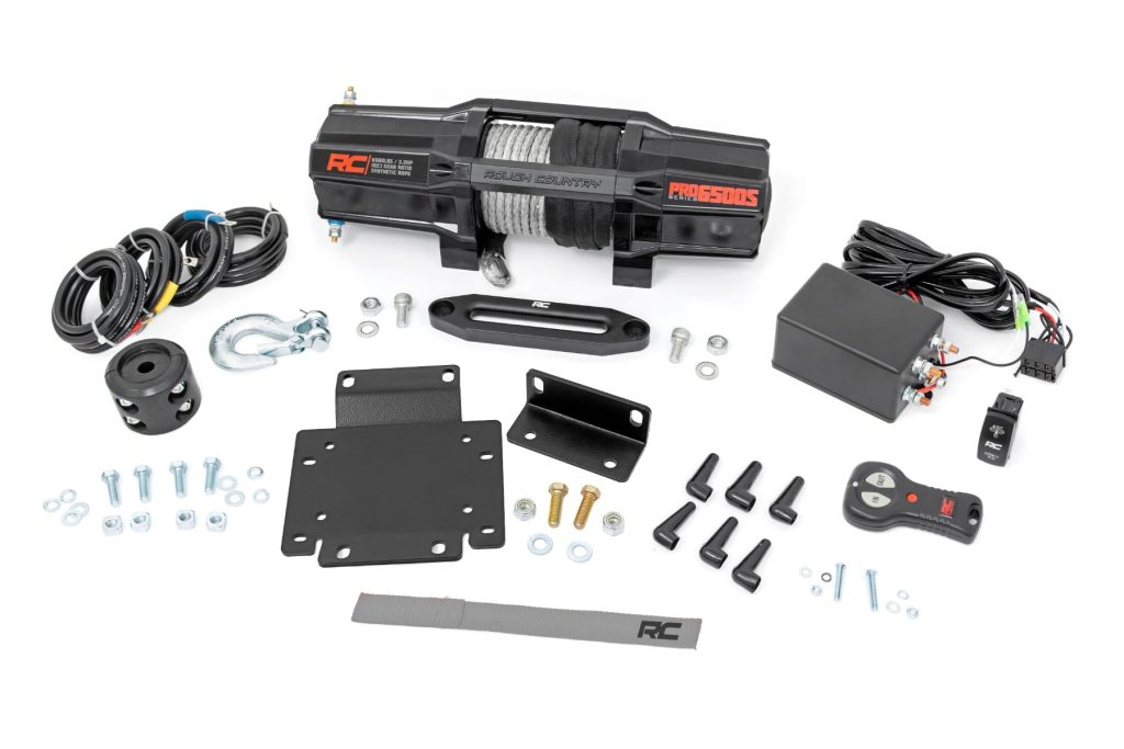 Rough Country Winch Mount RS6500SA Honda Pioneer 1000