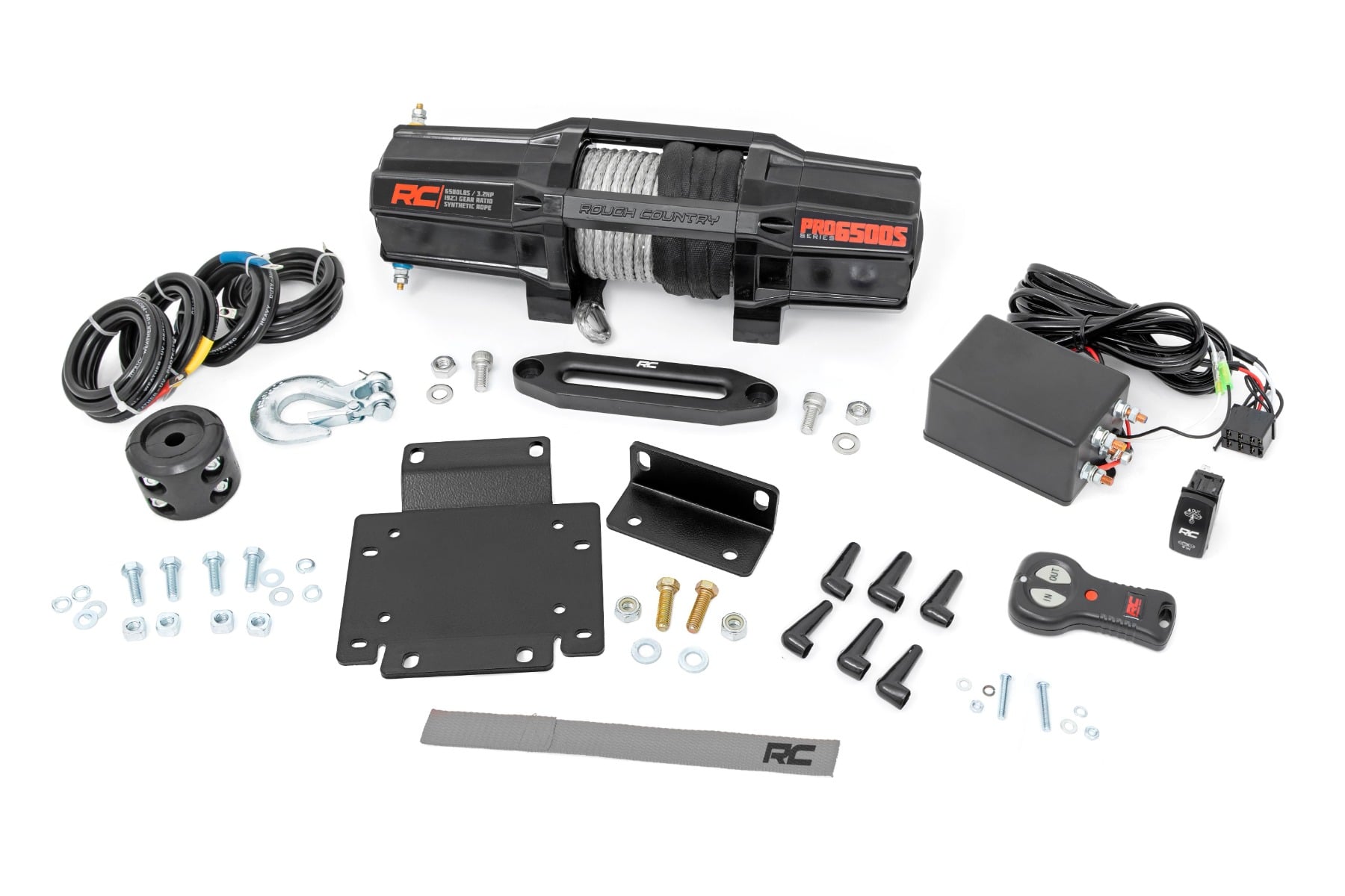 Rough Country Winch Mount RS6500SA Honda Pioneer 1000