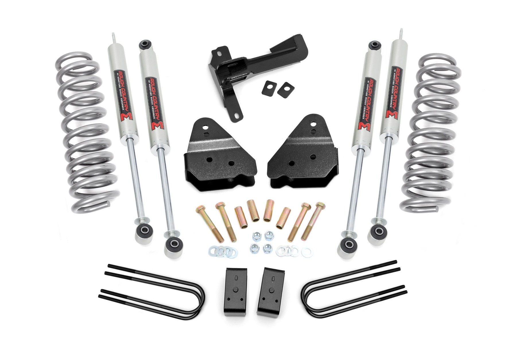 Rough Country 3 Inch Lift Kit M1 Front Diesel Coils Ford F-250 Super Duty 4WD (17-22)