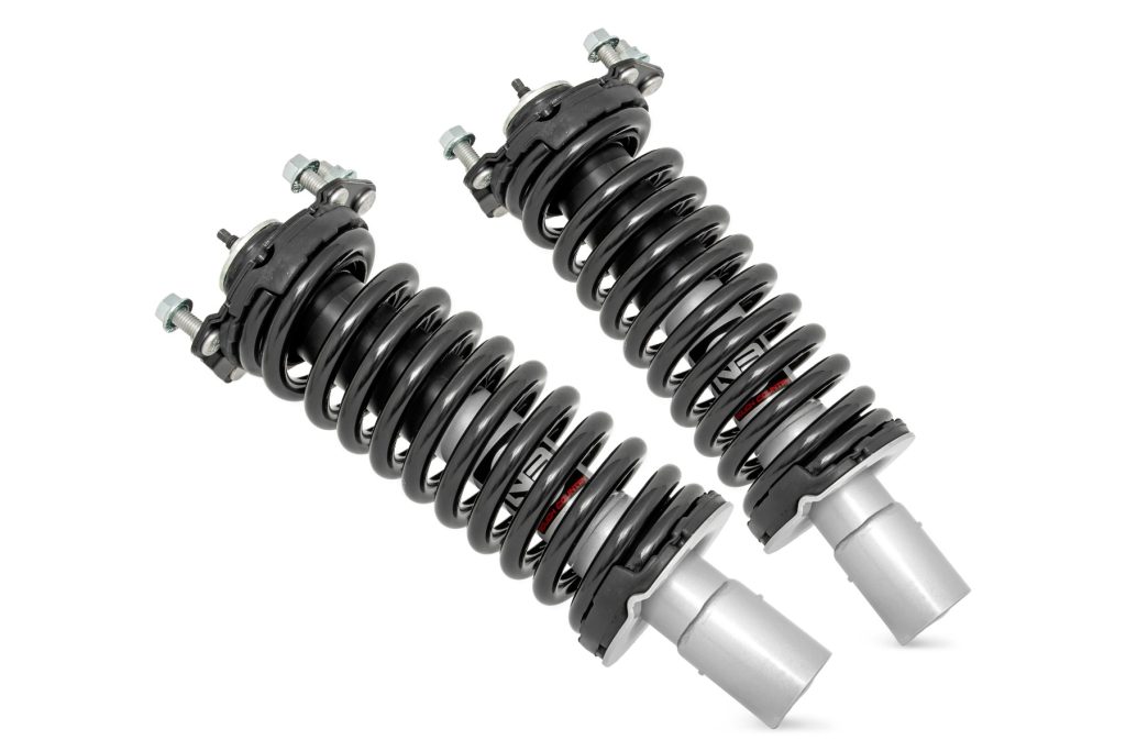 Rough Country Loaded Strut Pair 2.5 Inch Lift Jeep Liberty KK 4WD (2008-2012)